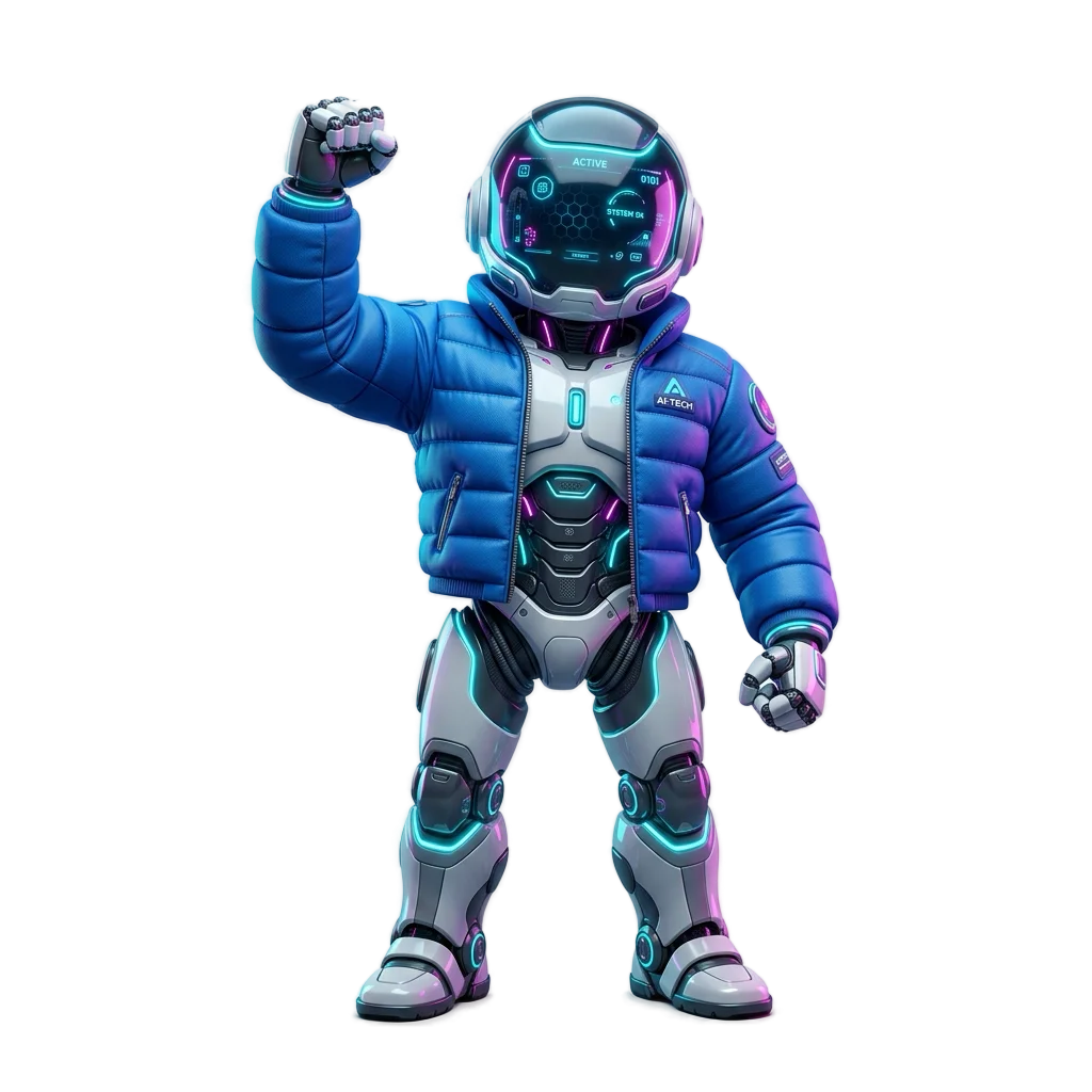 VoxDrive AI Robot Mascot